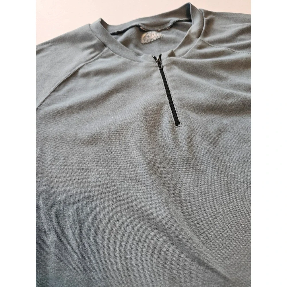 The‎ North Face Quarter Zip Shirt Womens M Blue Gray Hiking Trail Activewear - Picture 2 of 7